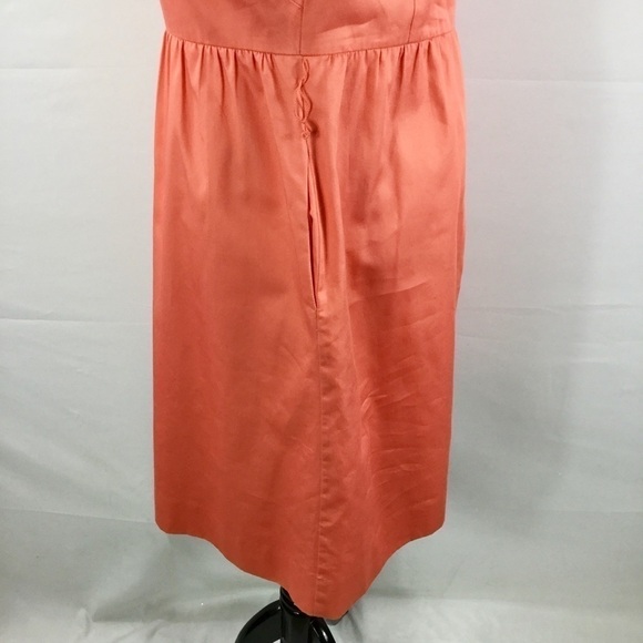 J Crew Ruffle Neck Sleeveless Cotton Sateen Dress Size 6 - Picture 9 of 14